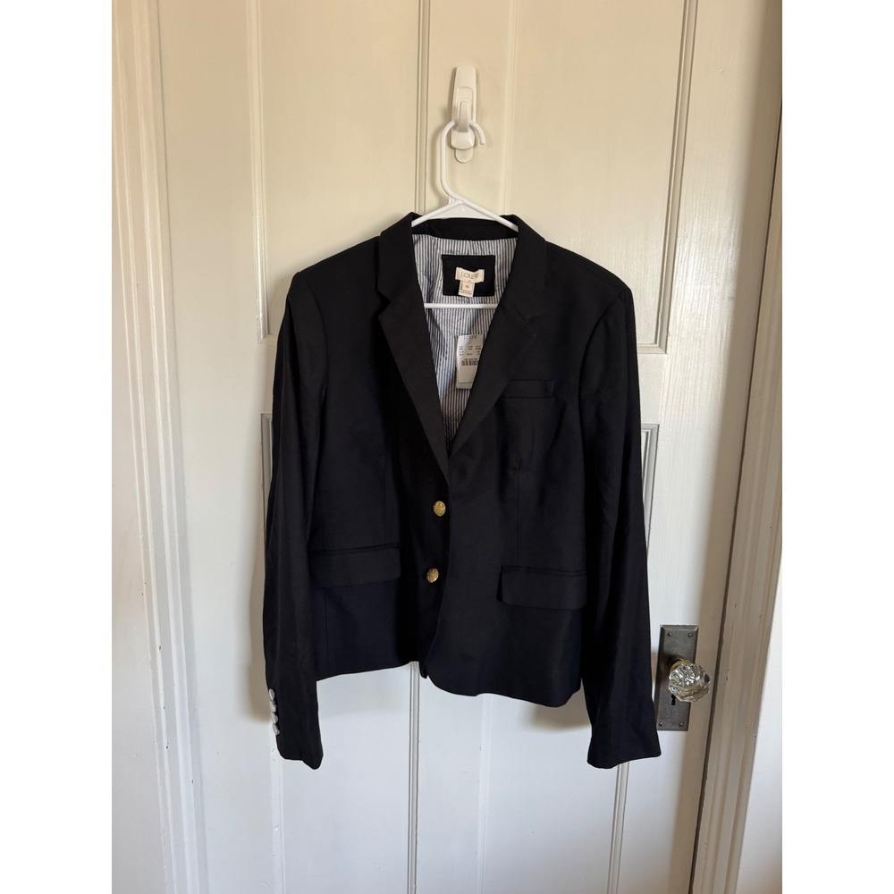 NWT J.Crew women's black blazer size 18